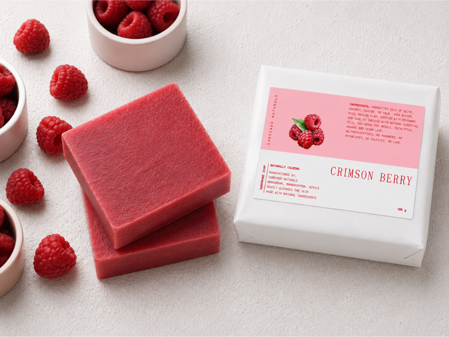 Home crimson berry soap